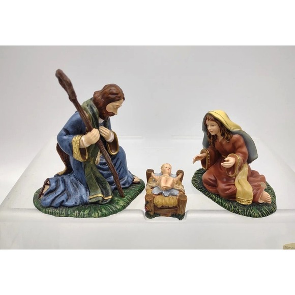Thomas Kinkade Hawthorne Village Nativity 15 Piece Set 2007 Christmas Holiday - Picture 2 of 14